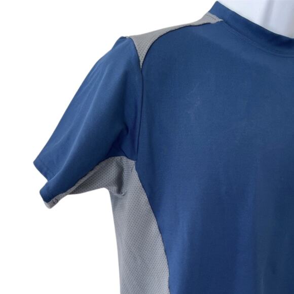 Nike Workout Tee Shirt Blue Gray Size XL Active Fitness Weightlifting Training - Picture 10 of 11